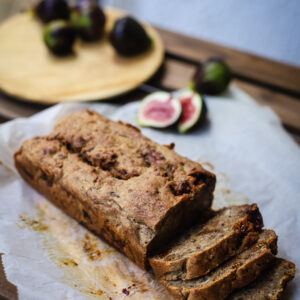 Fig rye banana bread