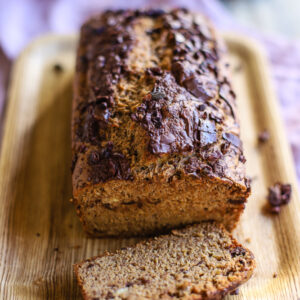 Chocolate speculoos banana bread