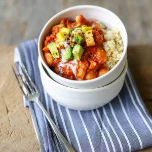 Sweet potato white bean stew