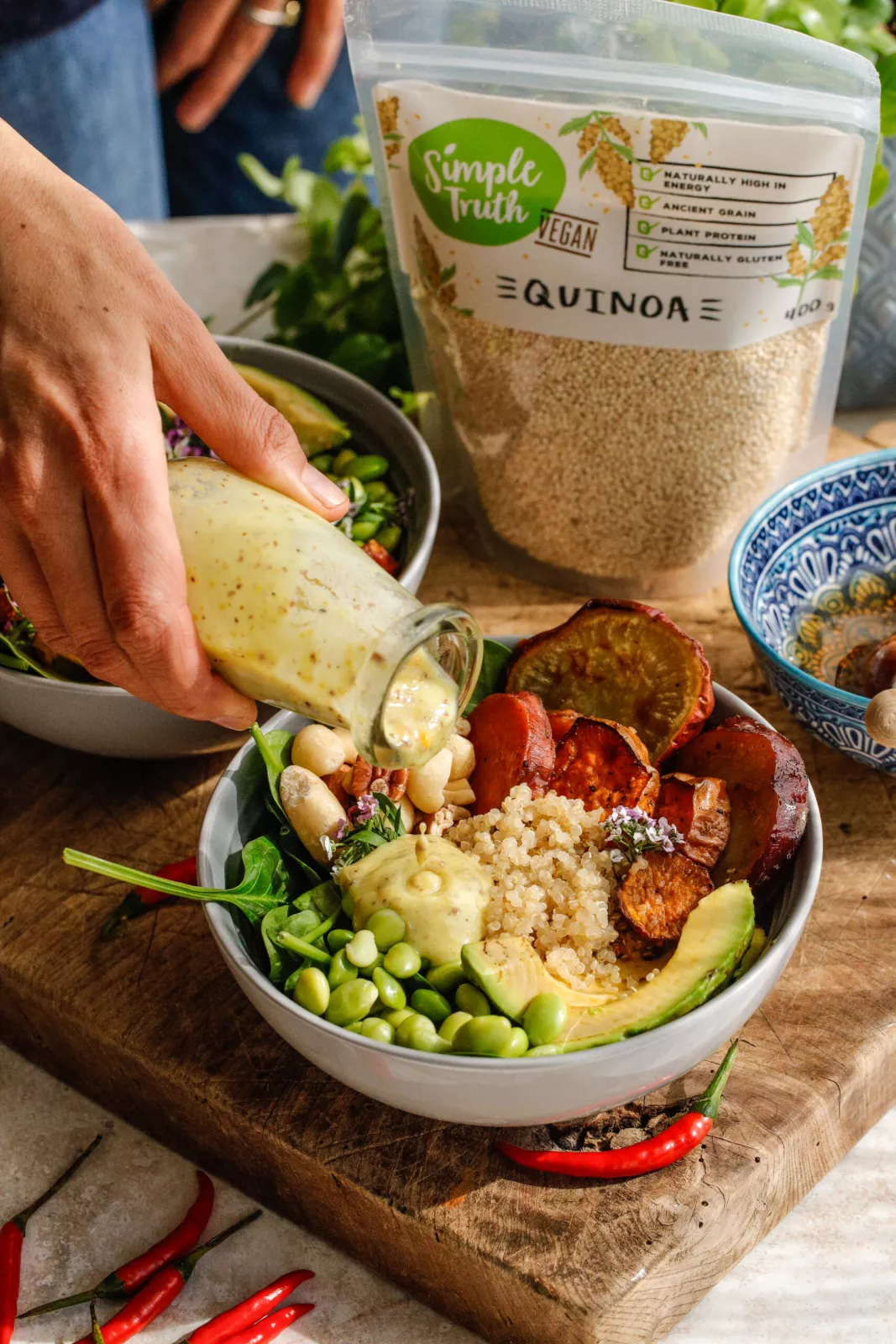 Sweet potato quinoa lime bowls