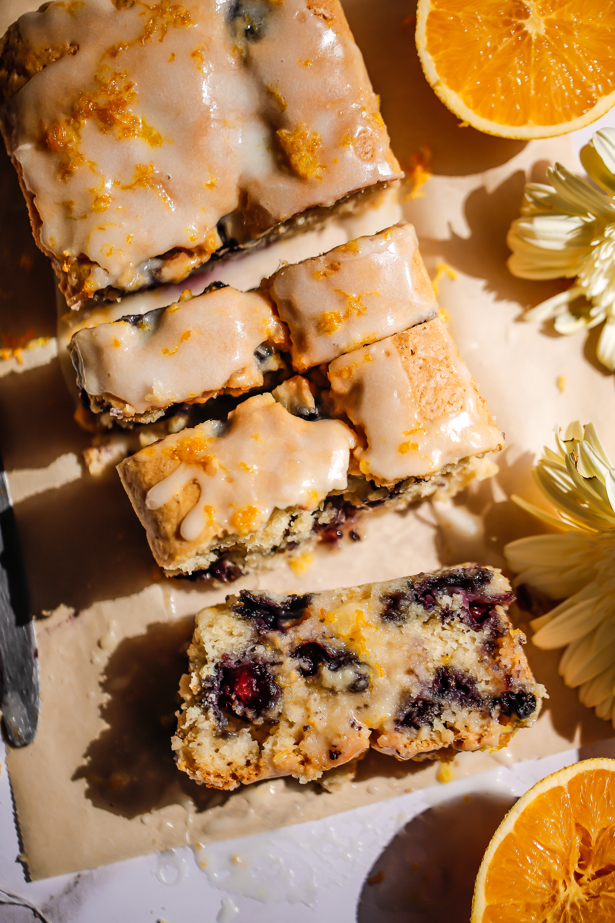 Orange blueberry loaf