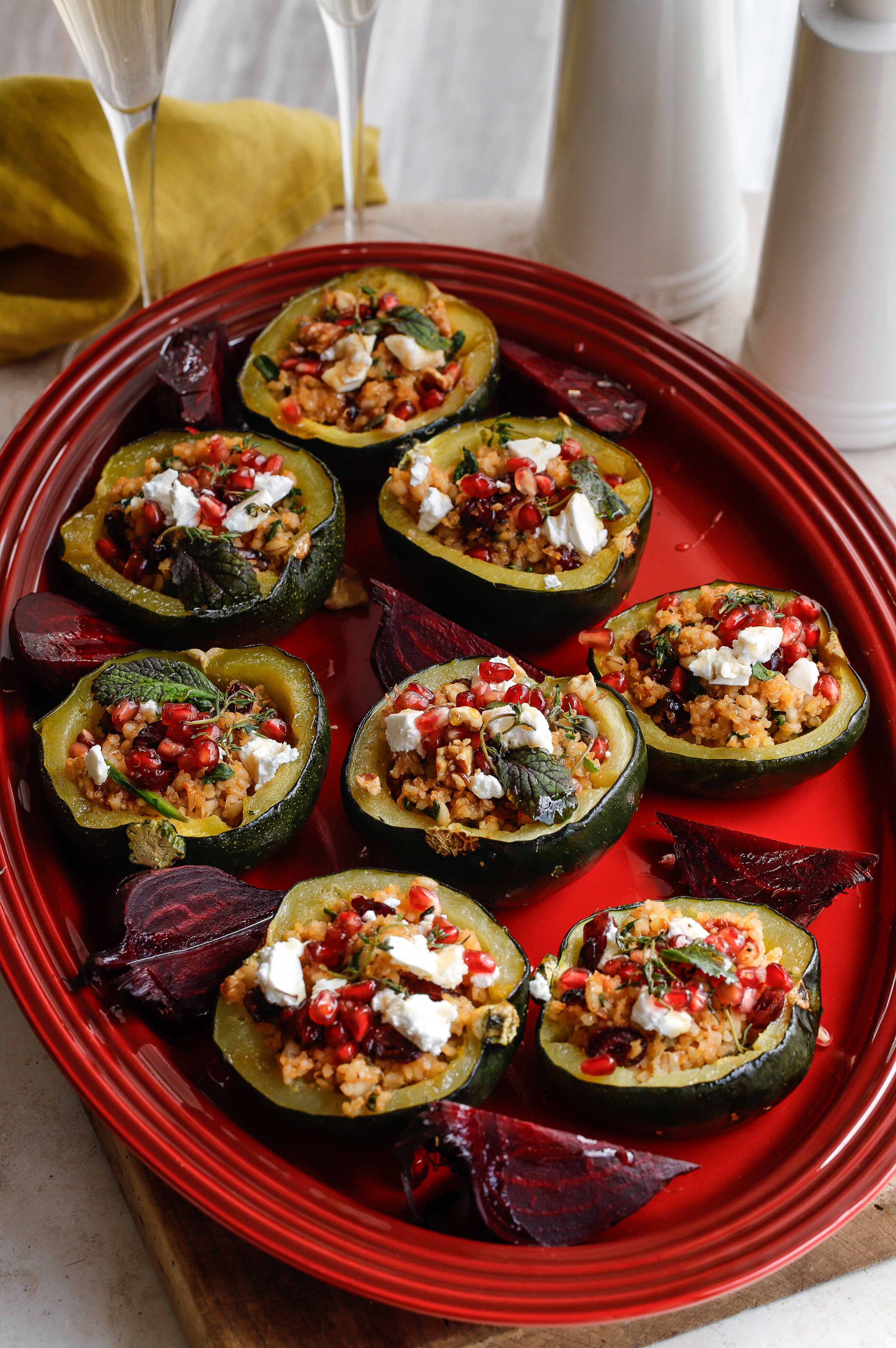 Fragrant Stuffed gem squash