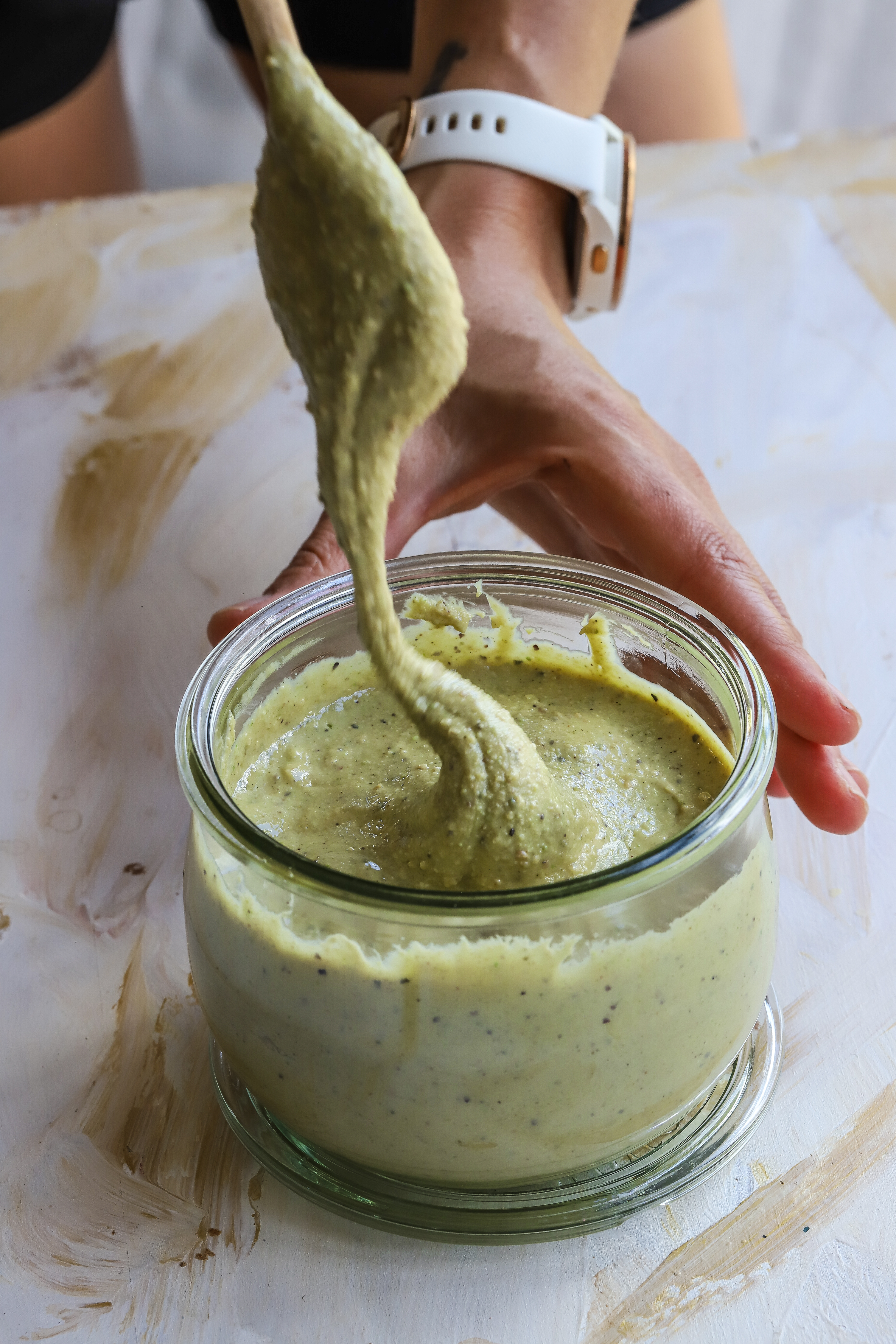 Cashew pistachio nut butter