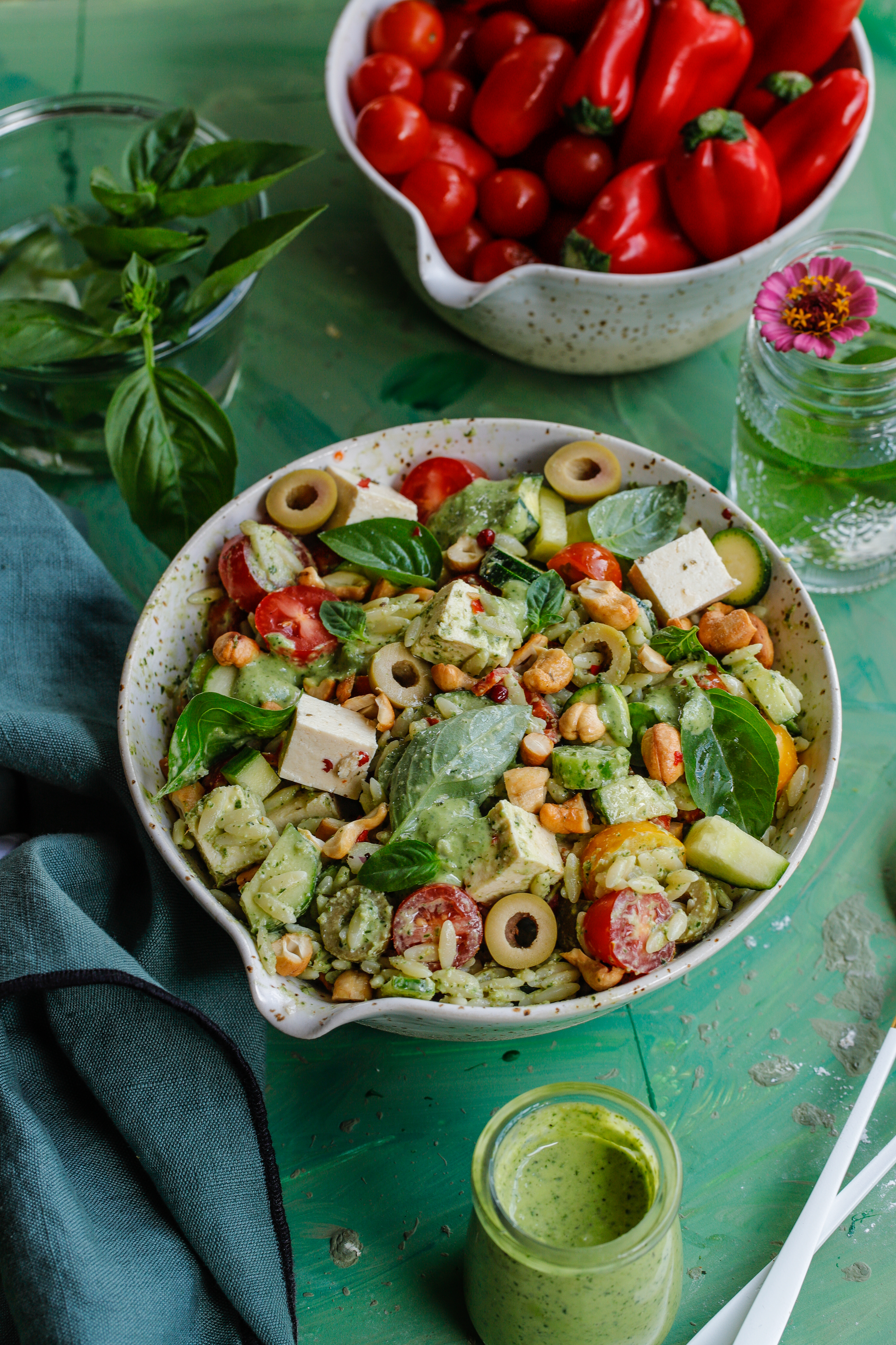 Orzo pasta salad