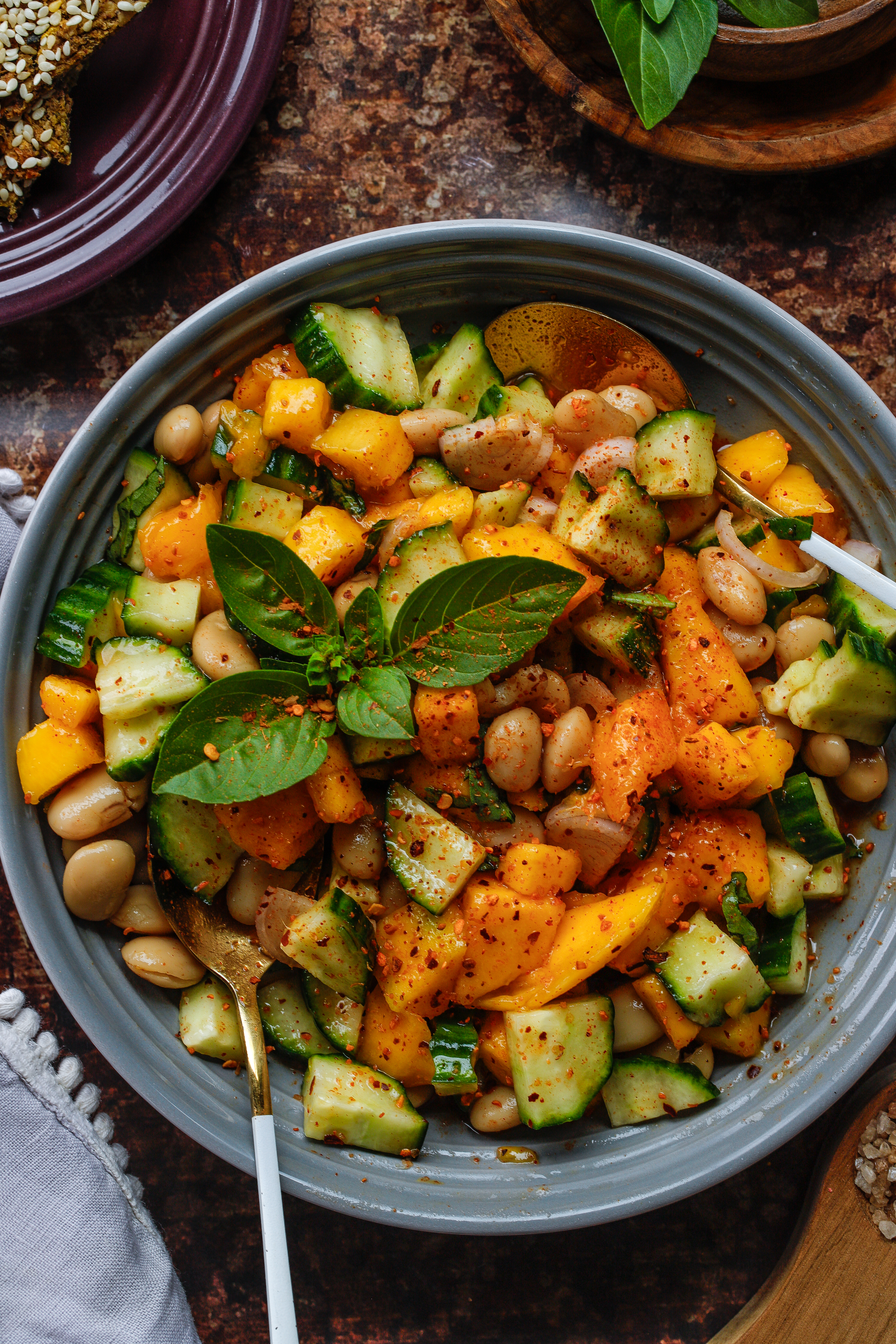 Cucumber mango salad