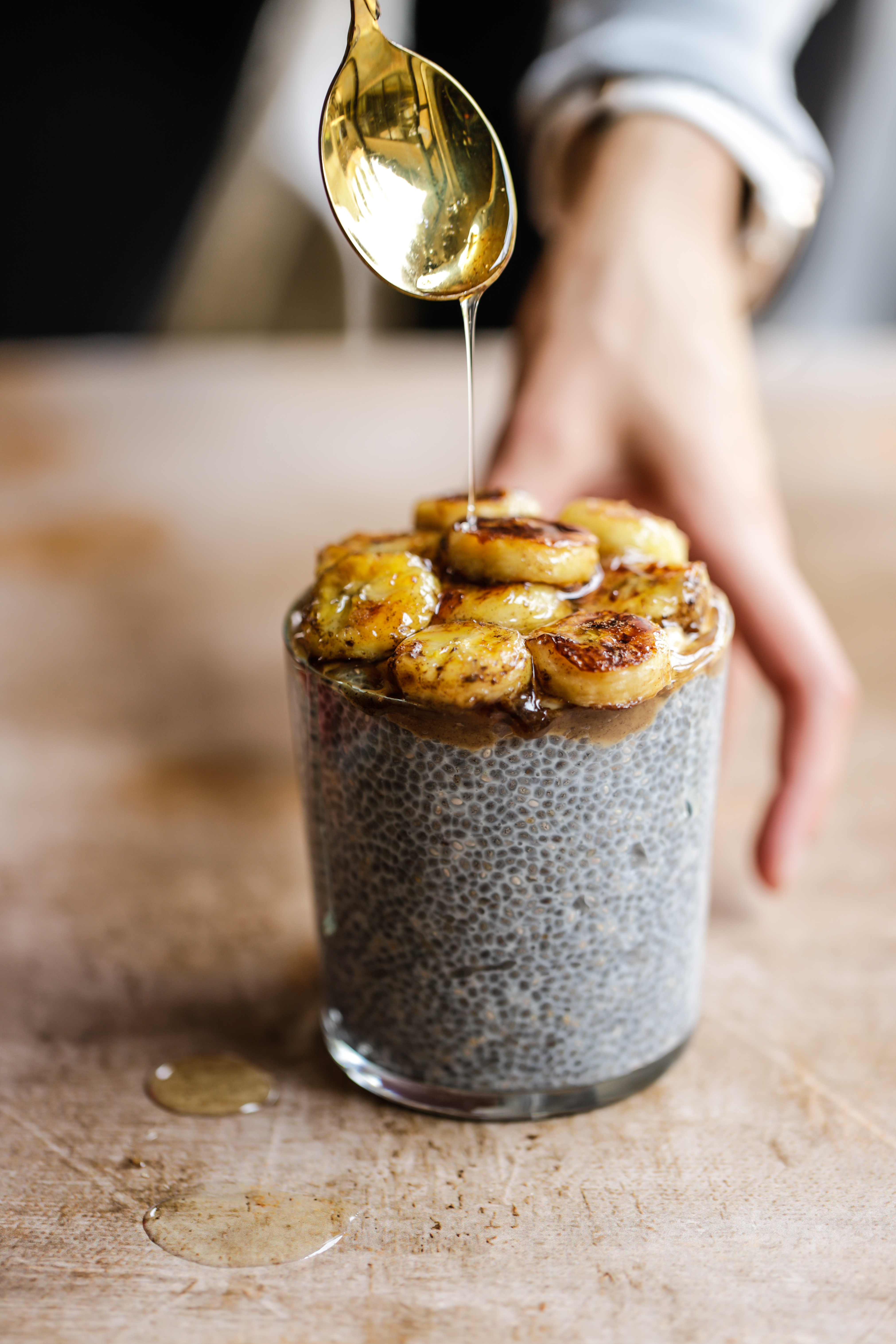 Créme brûlée banana chia pudding