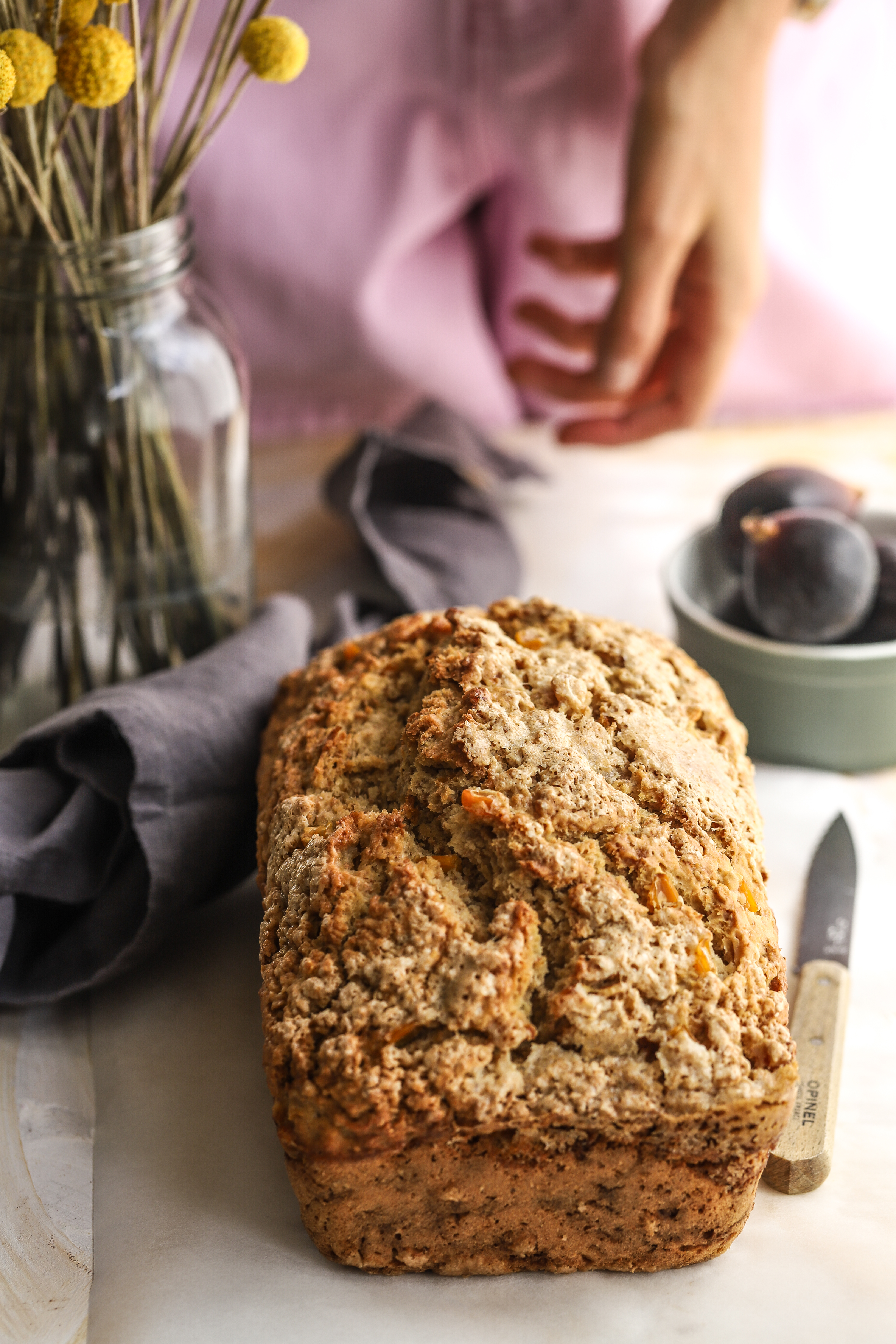 Sweet corn cider bread