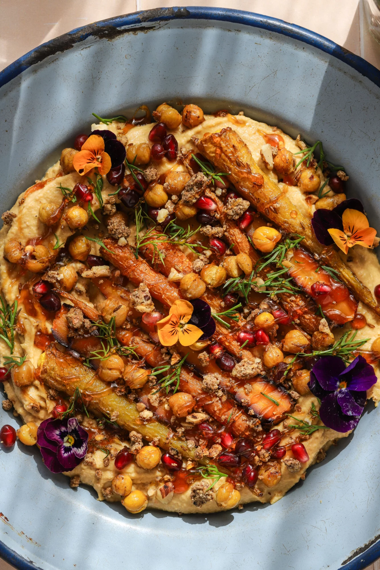 Roasted carrot hummus
