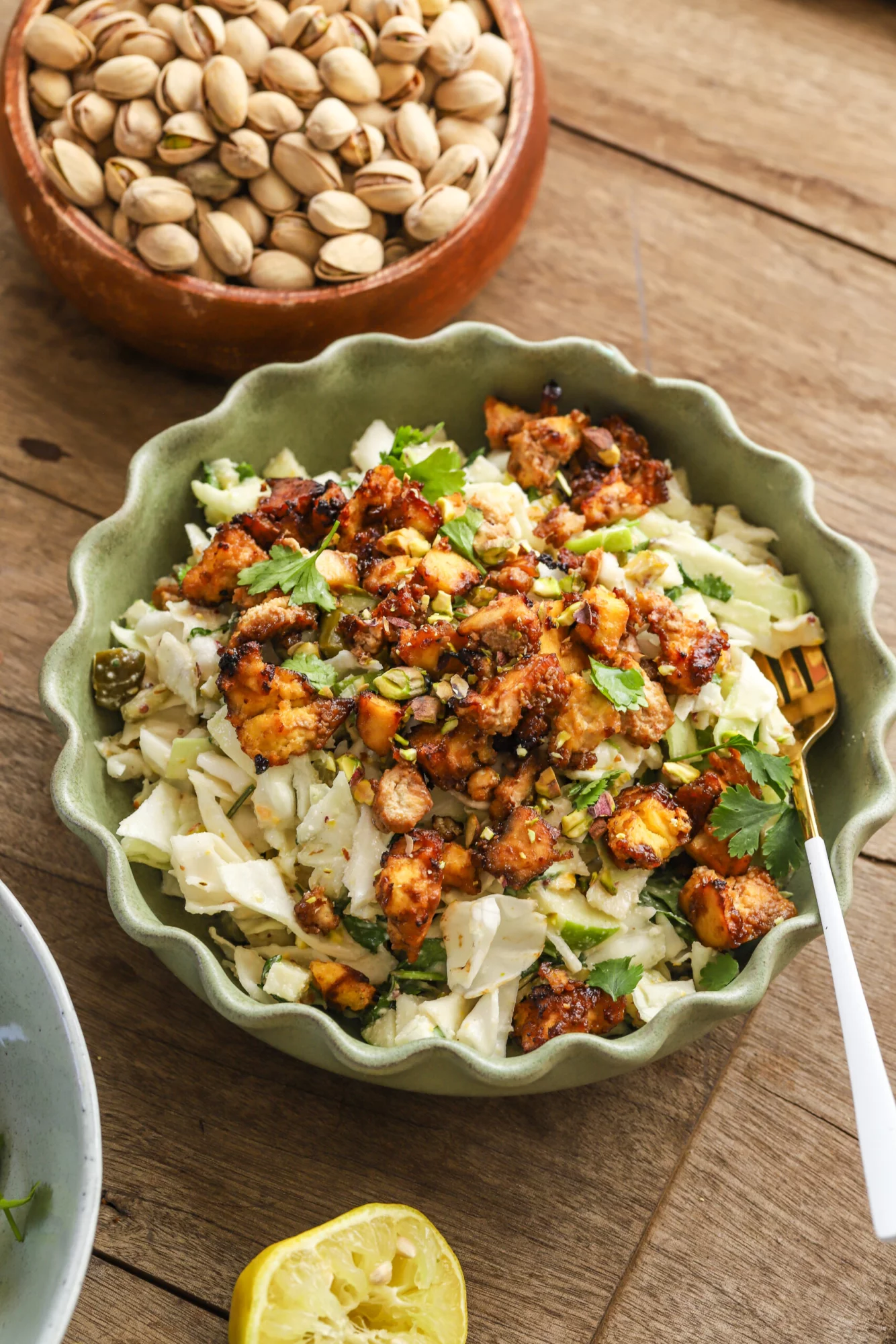 Green goddess cabbage slaw