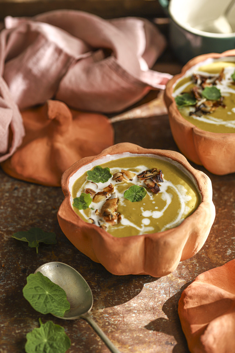 Pumpkin chickpea soup