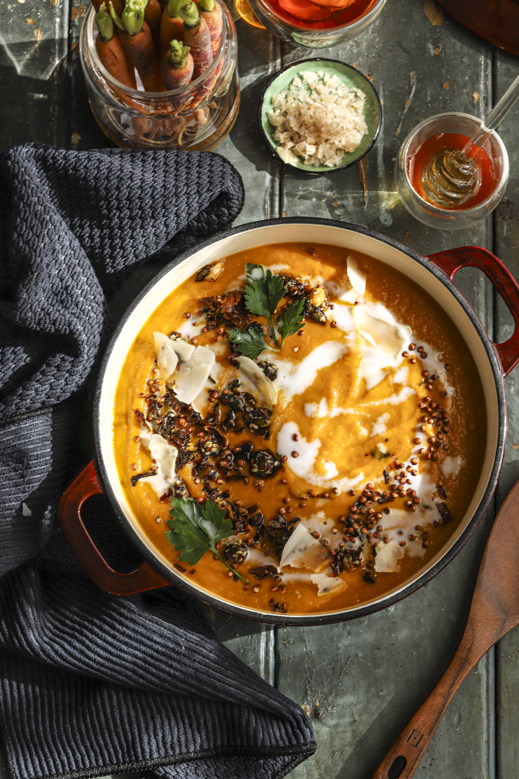Rooibos carrot soup