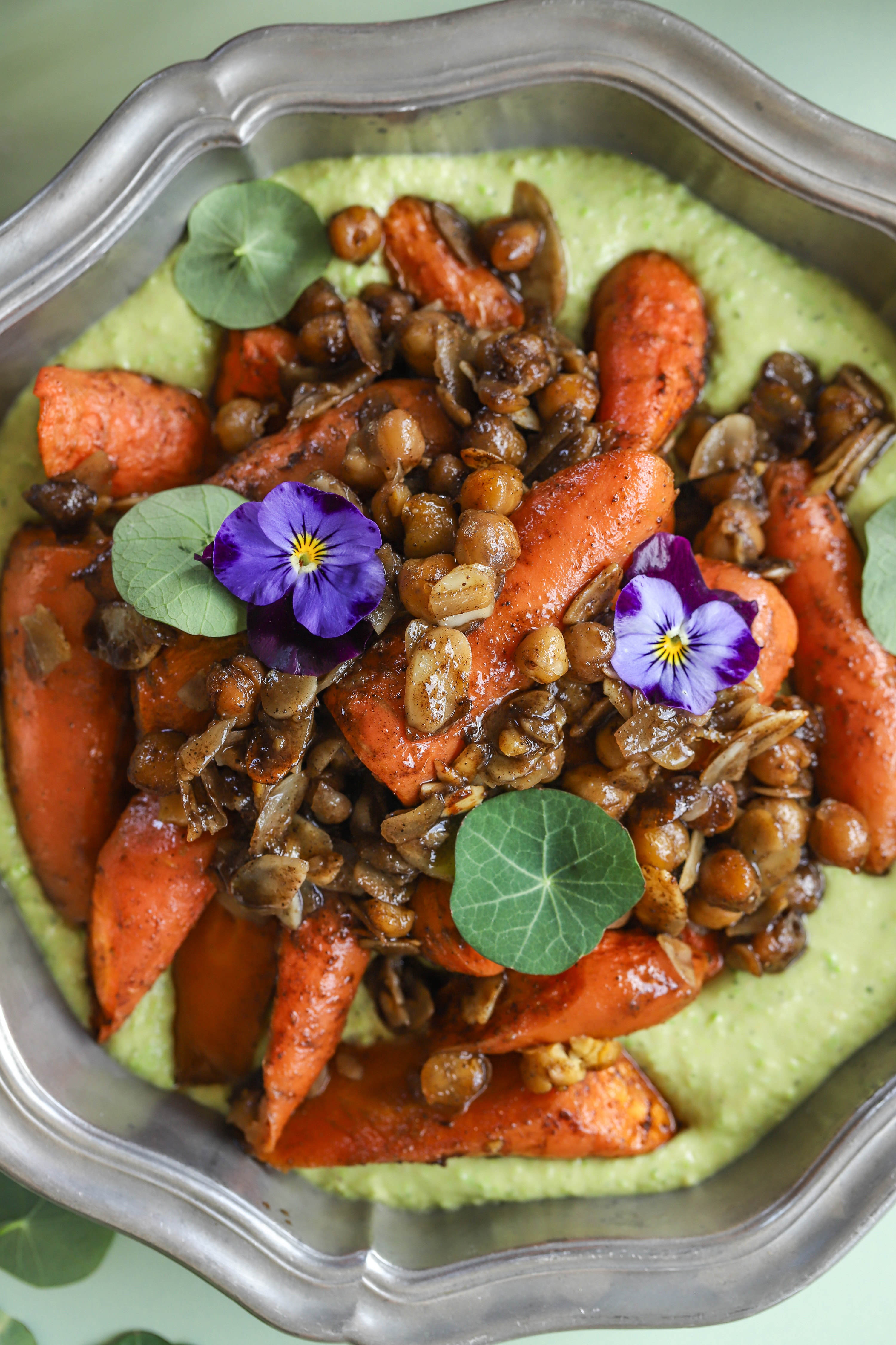 Honey roasted carrot protein dip