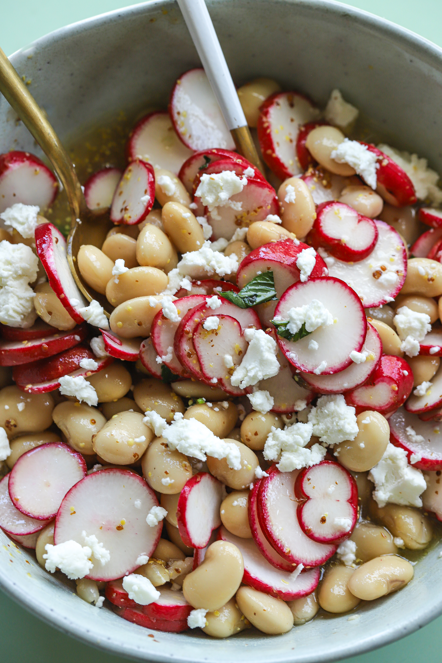 Butterbean radish salad
